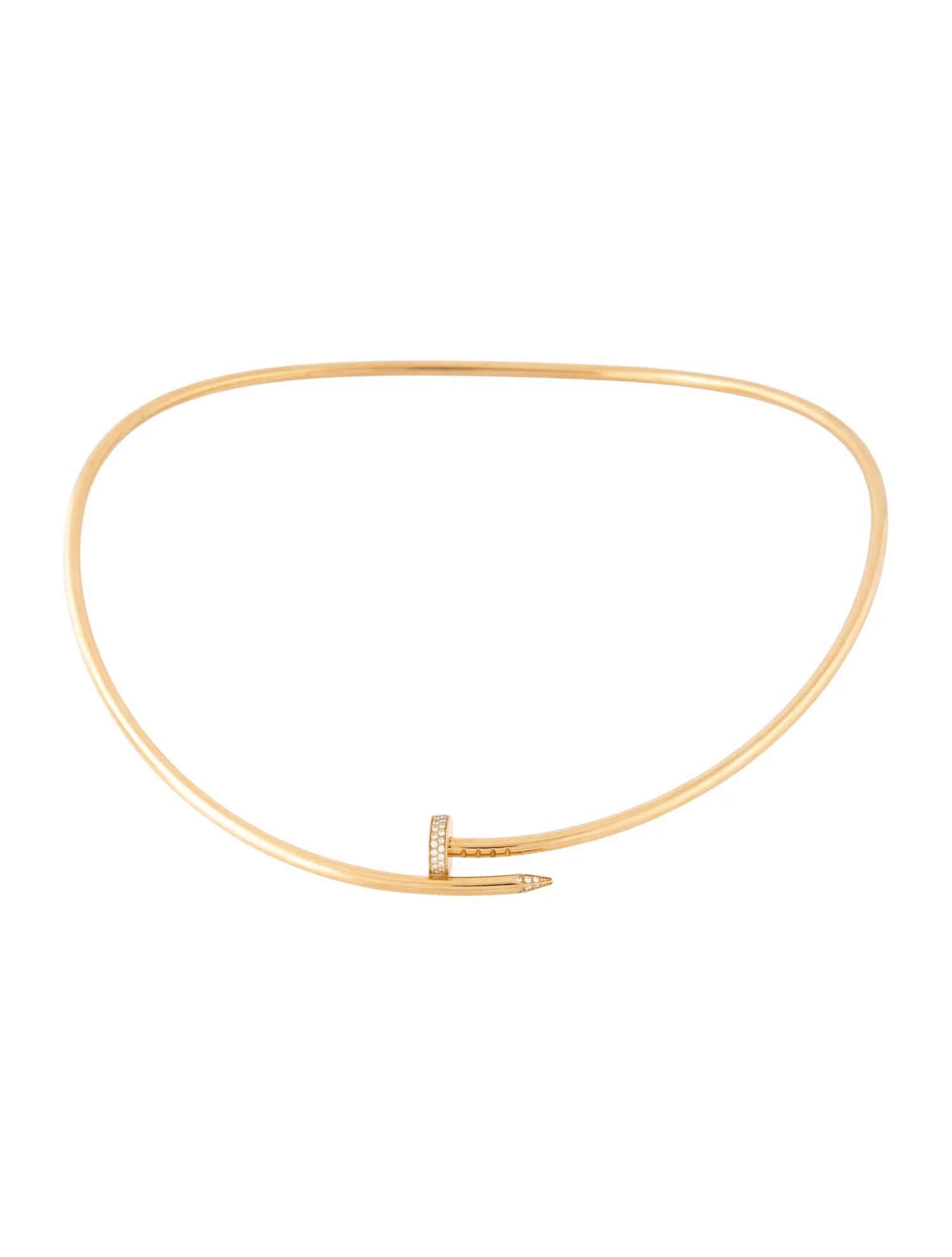 Cartier Diamonds Juste Un Clou Torque Necklace, Small Model, 16 | The RealReal