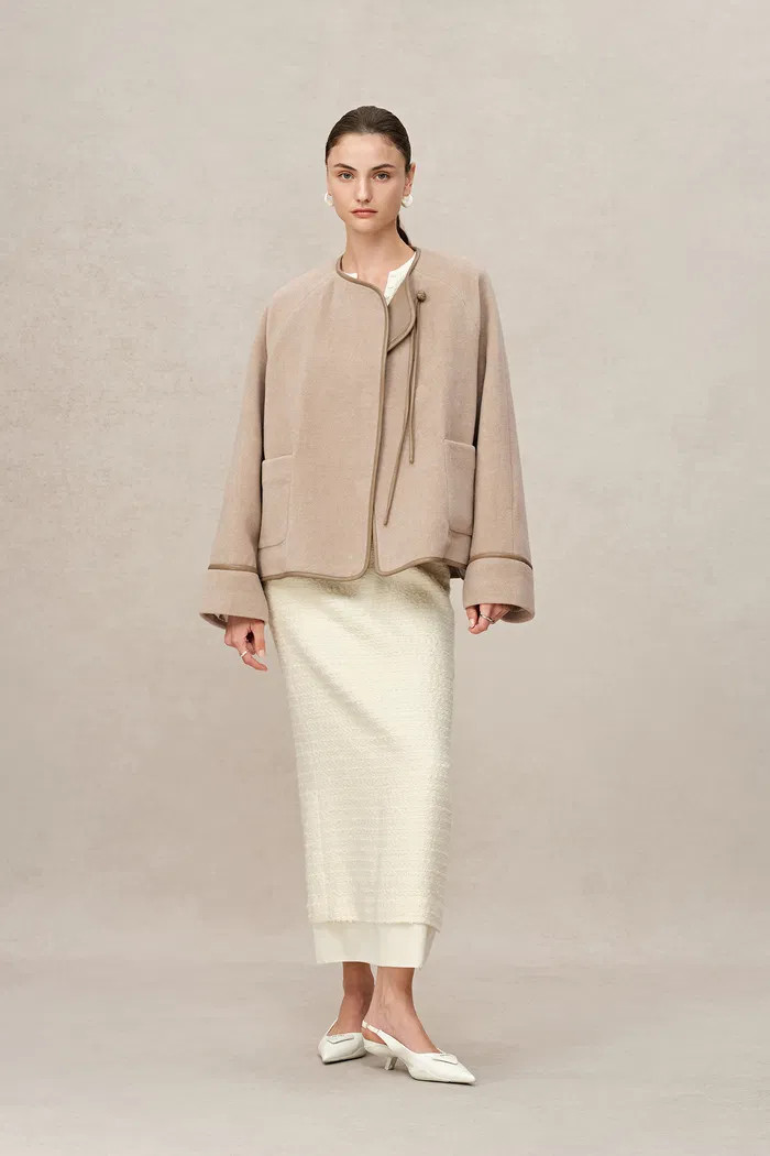 Halley Modern Oriental Jacket in Merino Alpaca Wool | Fabrique