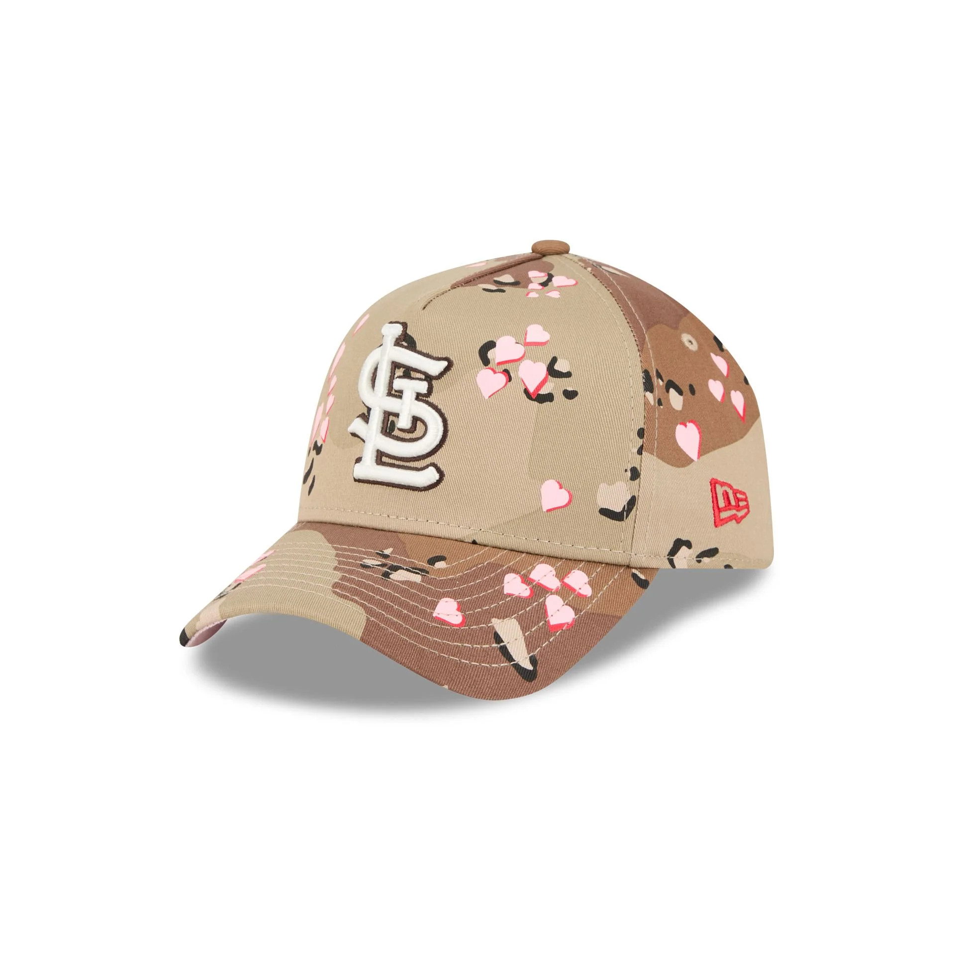St. Louis Cardinals Camo Hearts 9FORTY A-Frame Snapback Hat | New Era