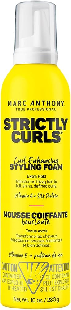 Marc Anthony Strictly Curl Enhancing Styling Foam , Extra Hold - Vitamin E & Silk Proteins Transf... | Amazon (US)