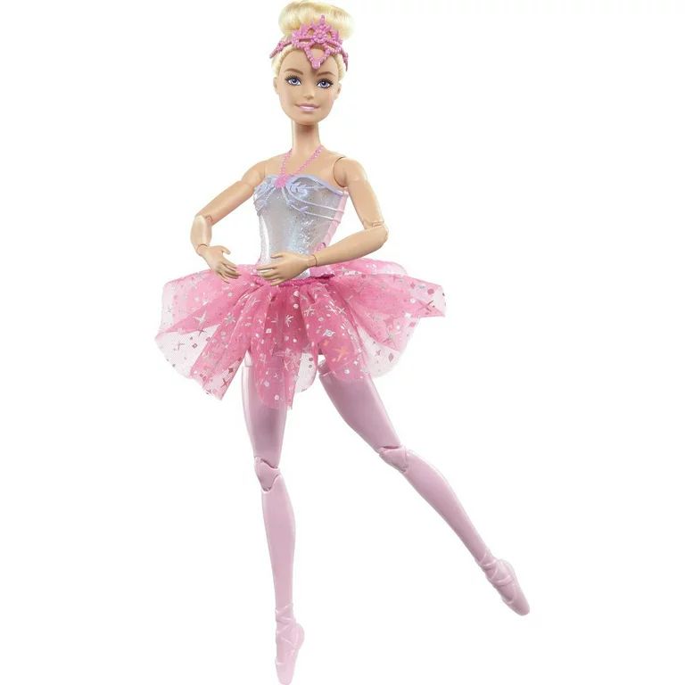 Barbie Dreamtopia Twinkle Lights Ballerina Doll, 11.7 in Blonde with Light-up Feature, Tiara & Tu... | Walmart (US)
