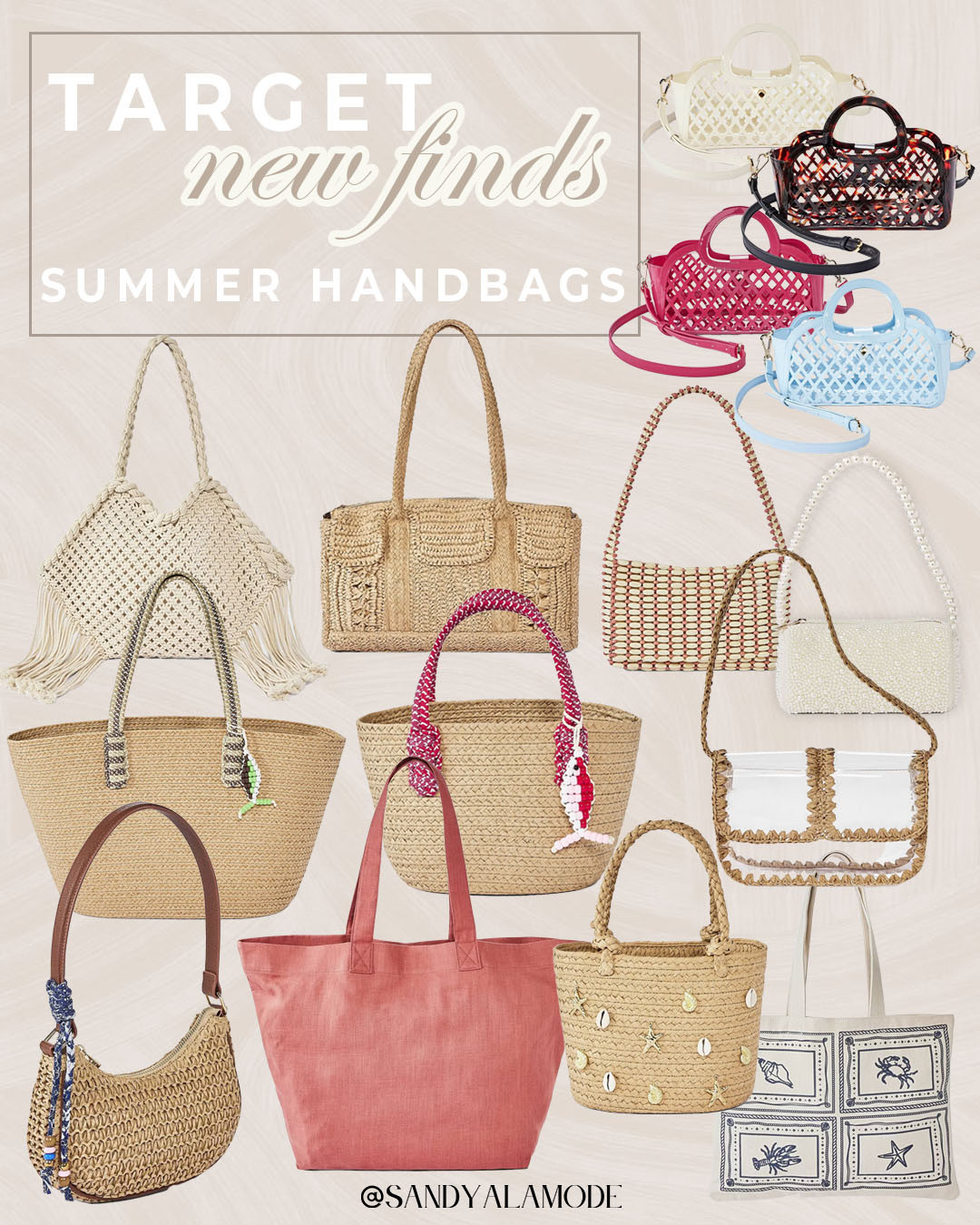 Target summer handbags // straw tote // beach vacation // 

#LTKSeasonal