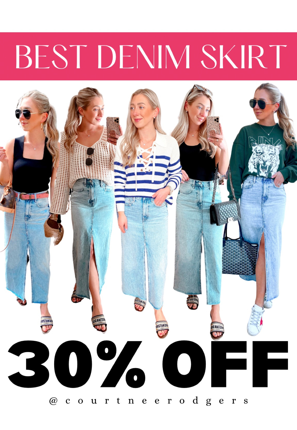 My favorite denim skirt is 30% off!! I have my true size 27/4 in the Brooklyn cold and Miami color!

Pistola, cyber week, denim skirt, best seller, Black Friday 

#LTKfindsunder100 #LTKCyberWeek #LTKGiftGuide