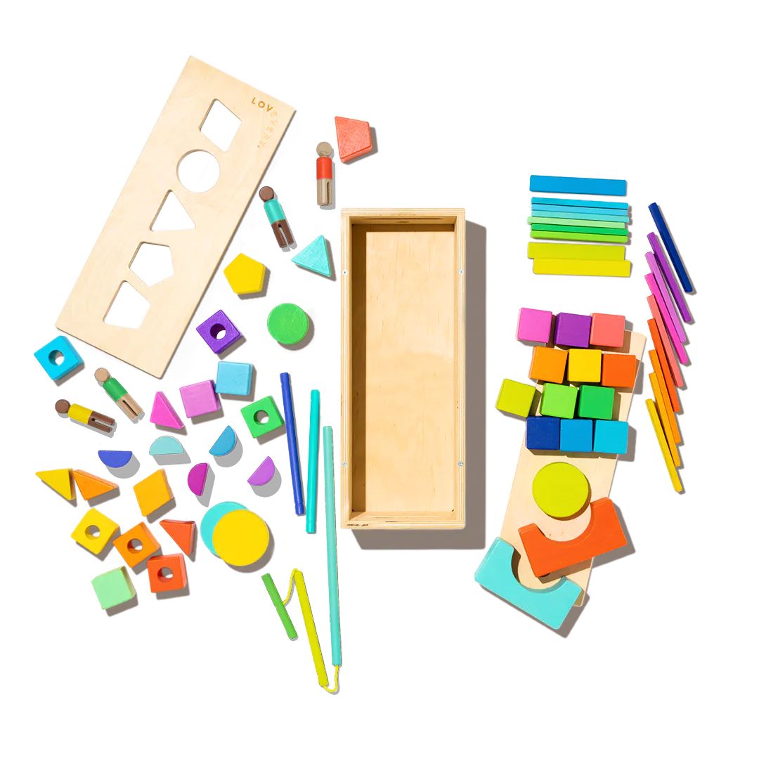 Wooden Block Set | 70-Piece Block Set for Toddlers & Kids | Lovevery | LOVEVERY