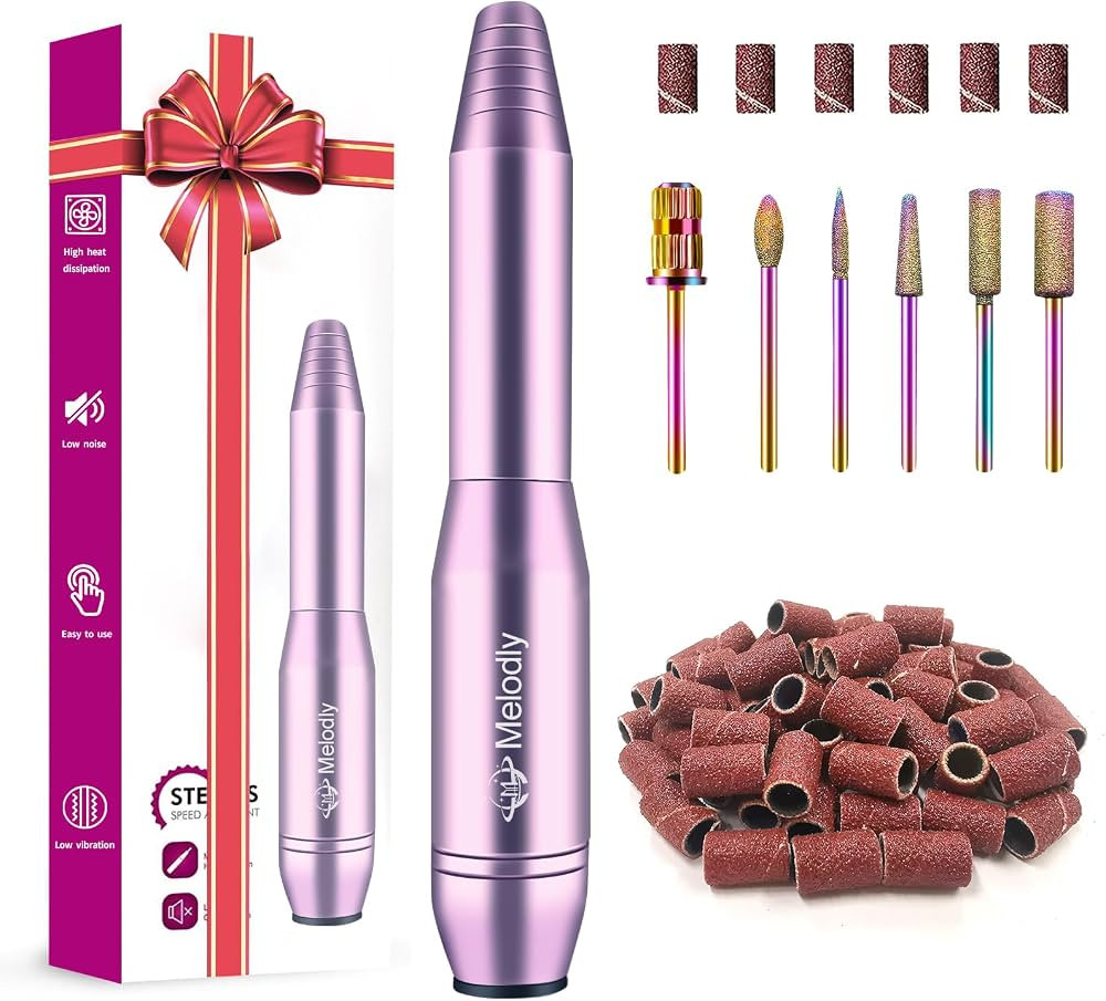 Electric Nail Drill, Professional Acrylic Nail Drill Machine for Gel, Acrylic Nails, Portable USB... | Amazon (US)