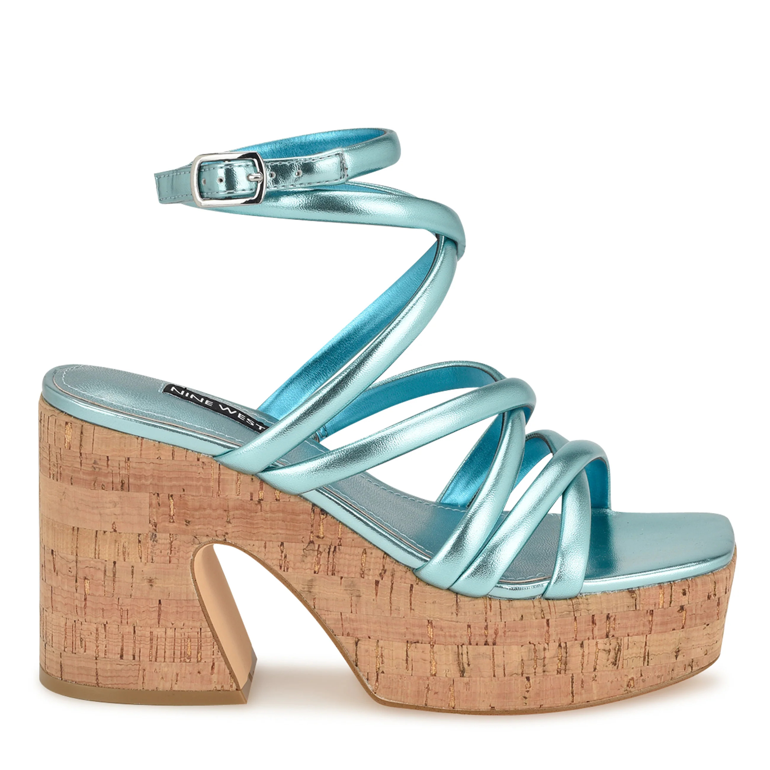 Corke Platform Wedge Strappy Sandals | Nine West (US)