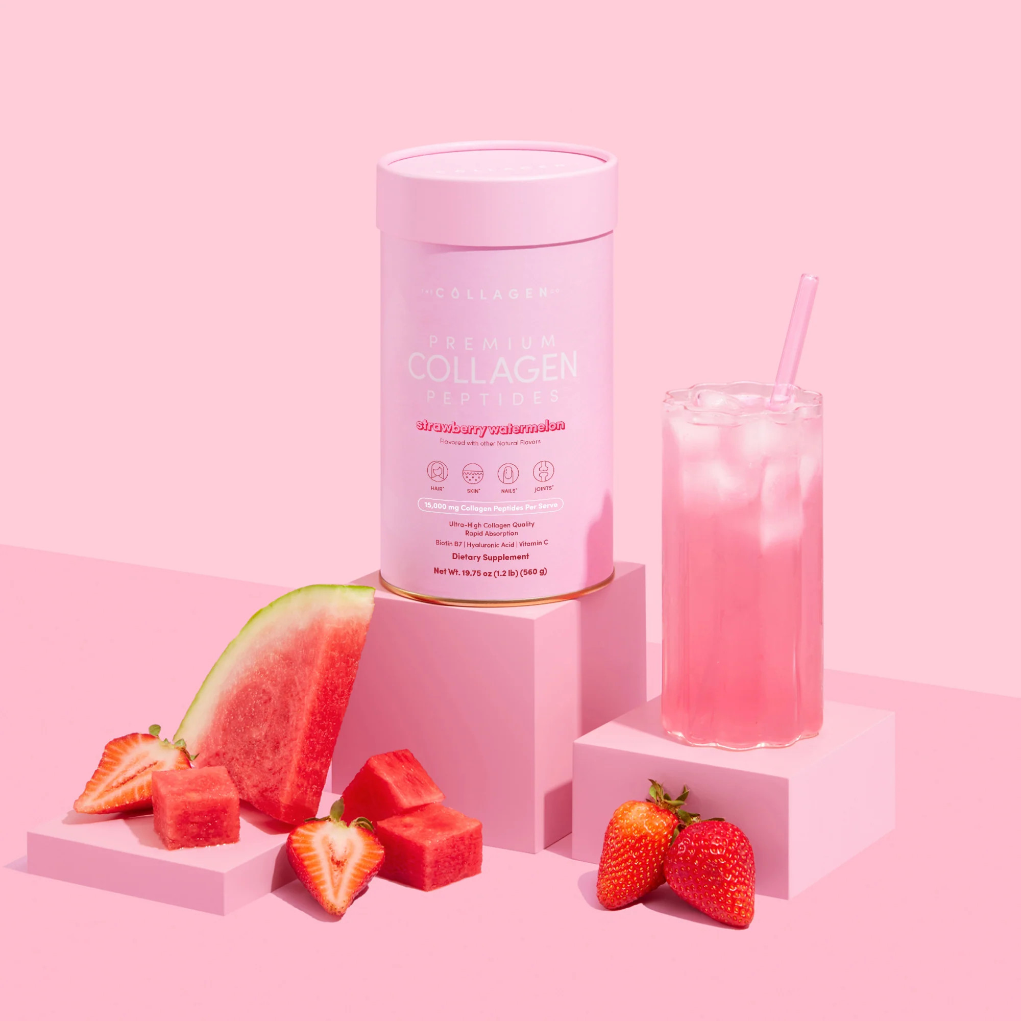 Best Collagen Peptides USA | Strawberry Watermelon 560g | The Collagen Co | The Collagen Co. US