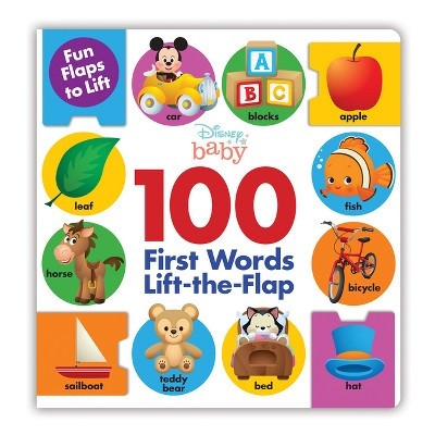 Disney 100 First Words Lift-the-flap -  (Hardcover) | Target