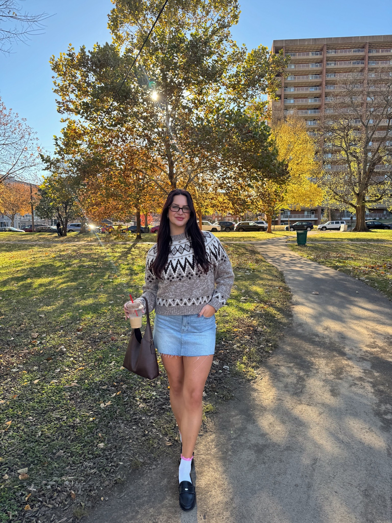 Cozy sweater | fall outfit | holiday sweater | denim skirt | chocolate brown 

#LTKootd #LTKHoliday #LTKGiftGuide