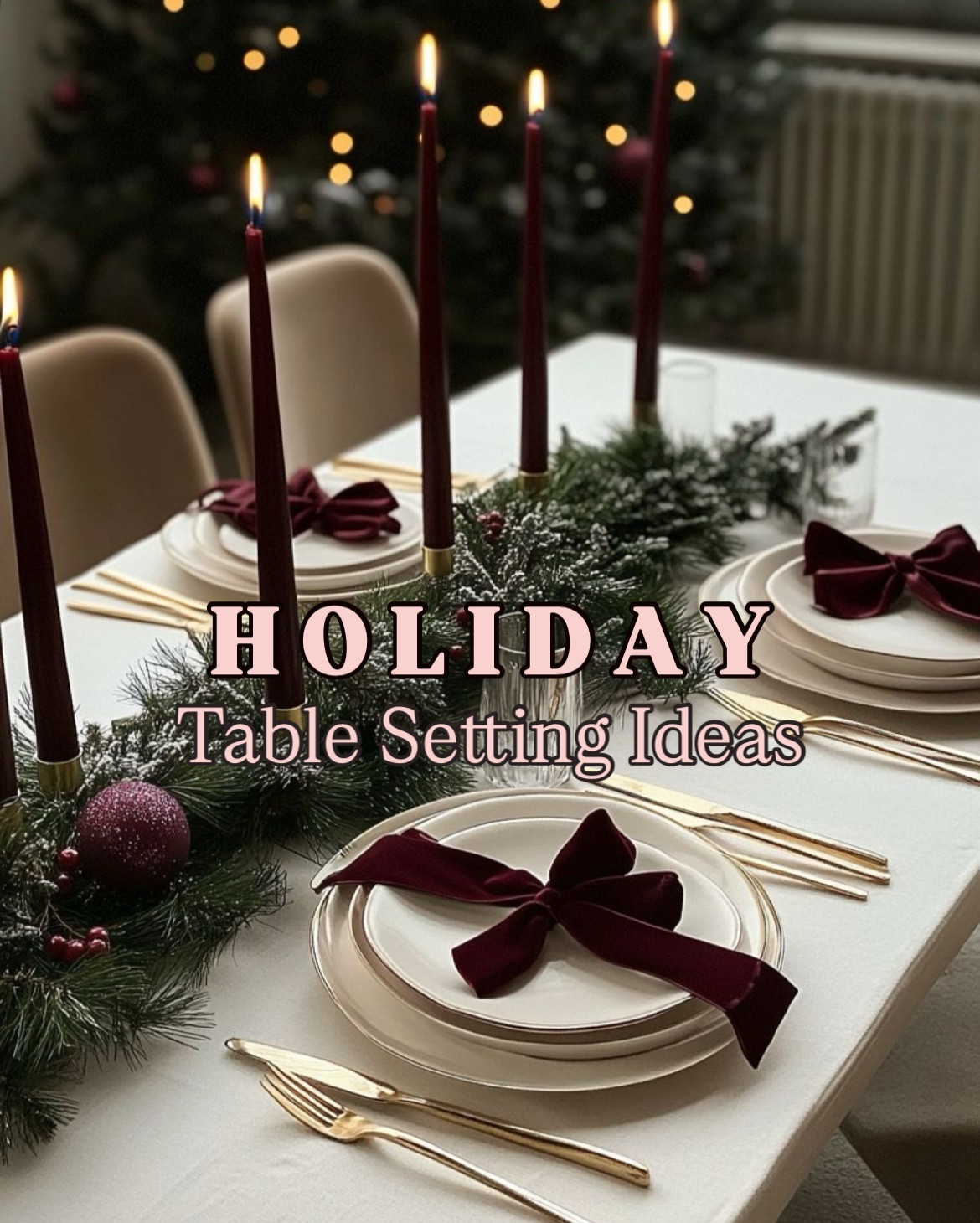 Setting a beautiful holiday dining table can boost the atmosphere and make your celebration feel more special. Try adding personal touches, such as colour-coordinated decorations, festive centrepieces, and cozy place cards, to greet your family and friends at your next dinner party. 

#christmasdecor #tablesetting #ltkxwayday #ltkxprimeday #wayfaircahome

#LTKhome #LTKwedding #LTKholiday