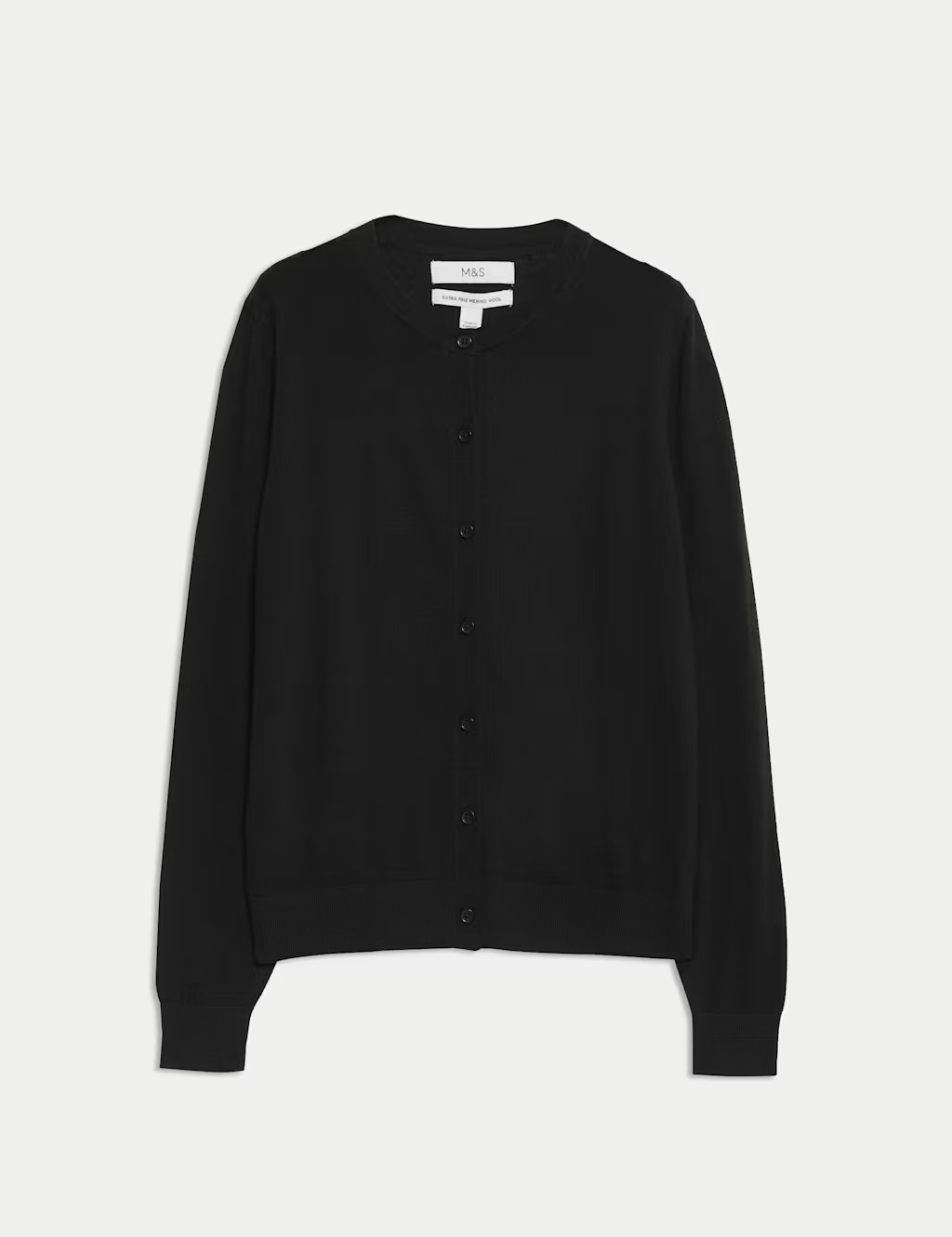 Pure Merino Wool Crew Neck Cardigan | Marks & Spencer (UK)
