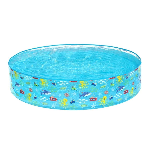 Bluescape Round Multi-Color Above-Ground Kiddie Pool 6' x 15" | Walmart (US)