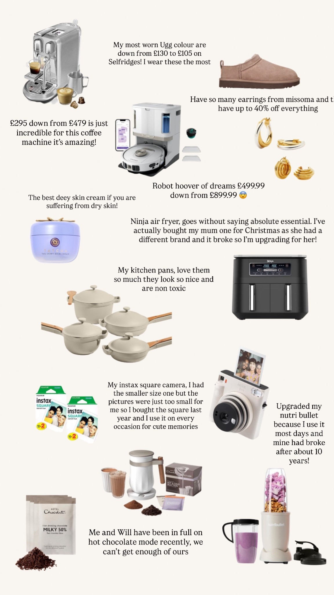 Black Friday deals I’ve seen that I have or have bought 🤍 

Ninja, tech items, Tatcha, Instax camera, earrings 

#LTKuk #LTKCyberWeek #LTKwinter