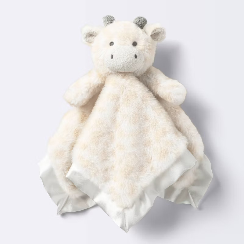 Taupe Giraffe Security Blanket Crib Toy - S - Cloud Island™ | Target