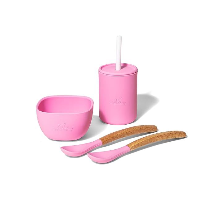 Avanchy Silicone La Petite Essential Collections Gift Set Pink - Includes Mini Silicone Bowl, Sil... | Amazon (US)