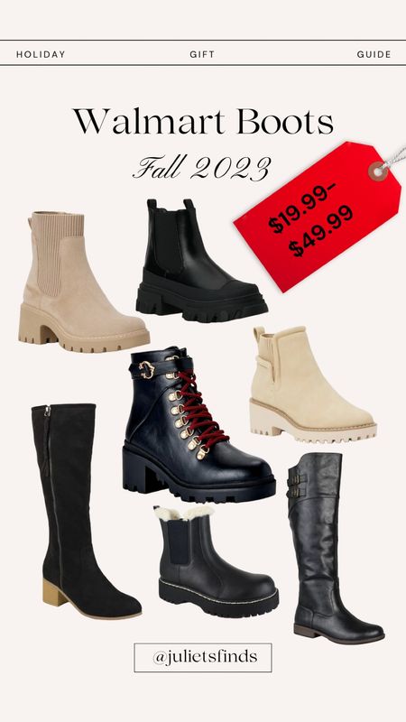 I found all the Fall boots at Walmart so you don’t have to!! There are brown and black boots, some with lug soles and all are at super low prices! 

#LTKfindsunder50 #LTKSeasonal #LTKHolidaySale