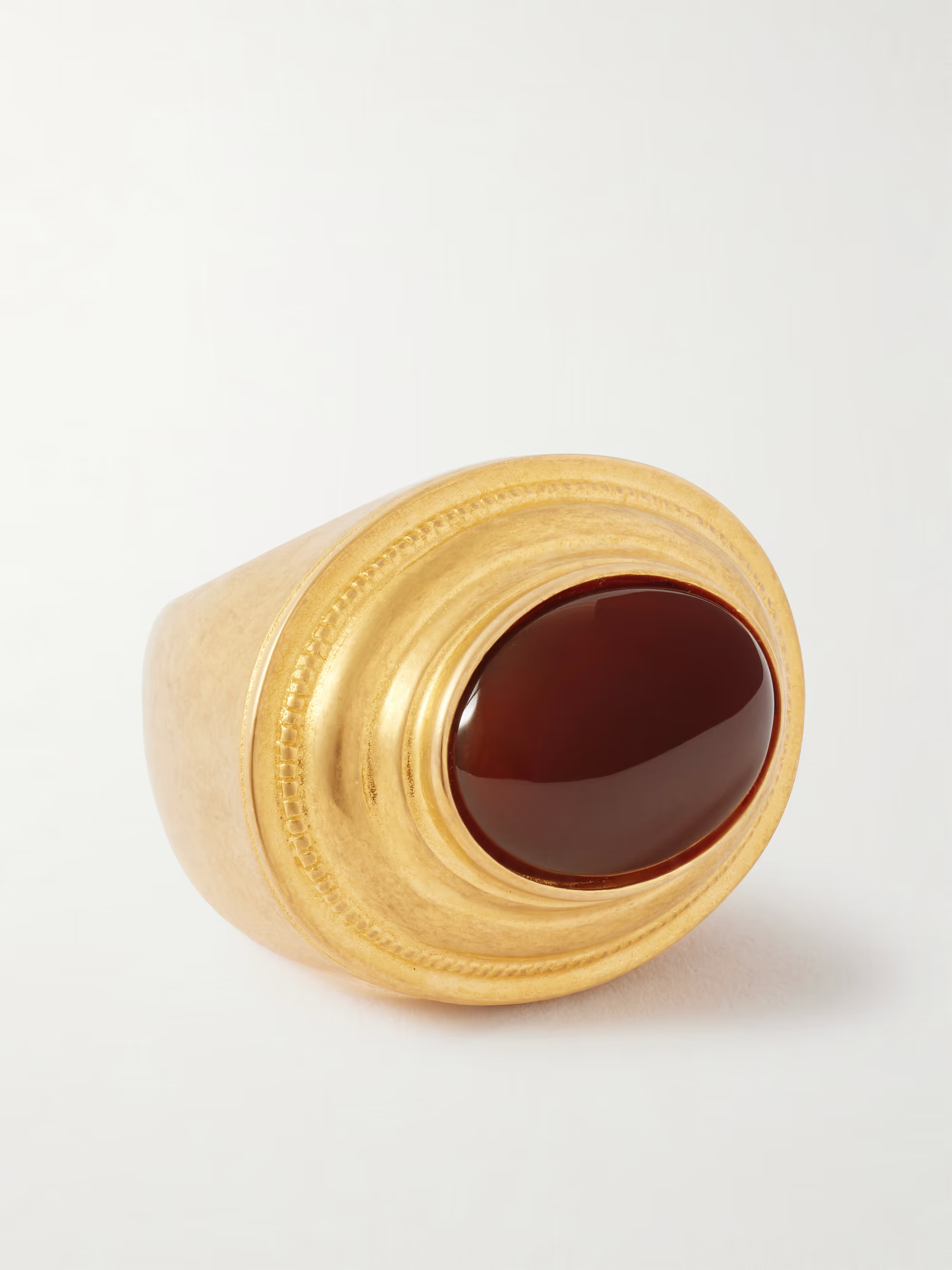 Gold-tone agate ring | NET-A-PORTER (US)