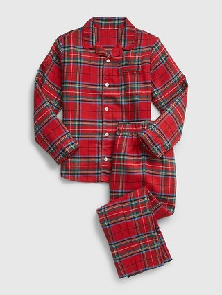 Kids 100% Recycled Plaid PJ Set | Gap (US)