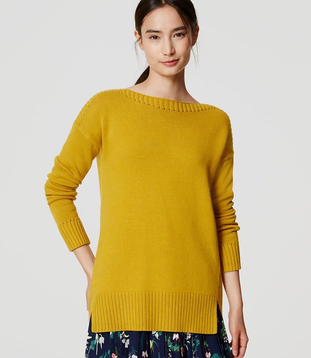 Ribtrim Tunic Sweater | LOFT
