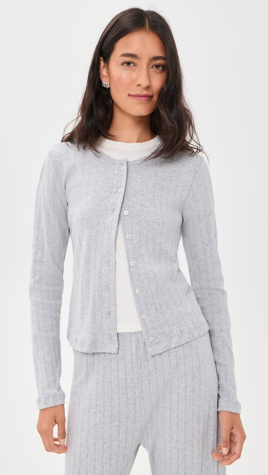 Leset | Pointelle Classic Cardigan II — shop this pick from Emily's edit