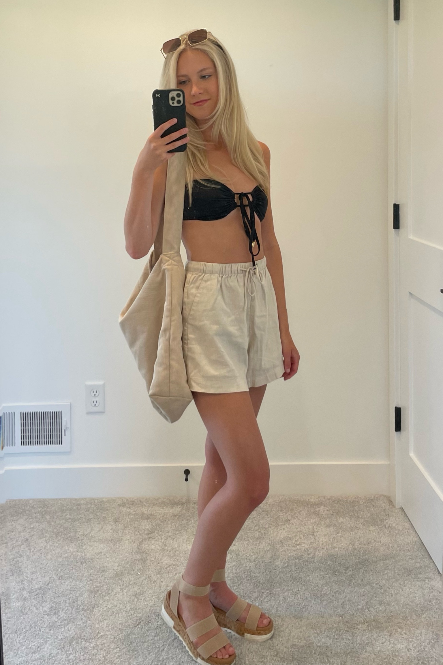 Beach/pool fit 🖤
One of my fav bikini tops from monday swimwear (size S)
Comfiest linen shorts from abercrombie (size XS)
#LTKsummer #summer #swimwear #abercrombie #beach #pool #beachfit #poolfit #beachwear

#LTKtravel #LTKitbag #LTKswim