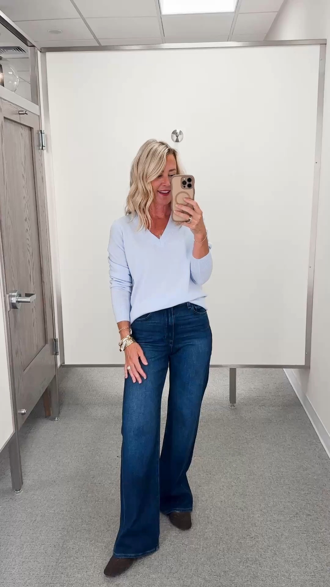 How striking is this blue? A V-neck cashmere sweater is a staple for any closet! Love the style of this one

Size: small

#LTKootd #LTKOver40 #LTKSaleAlert
