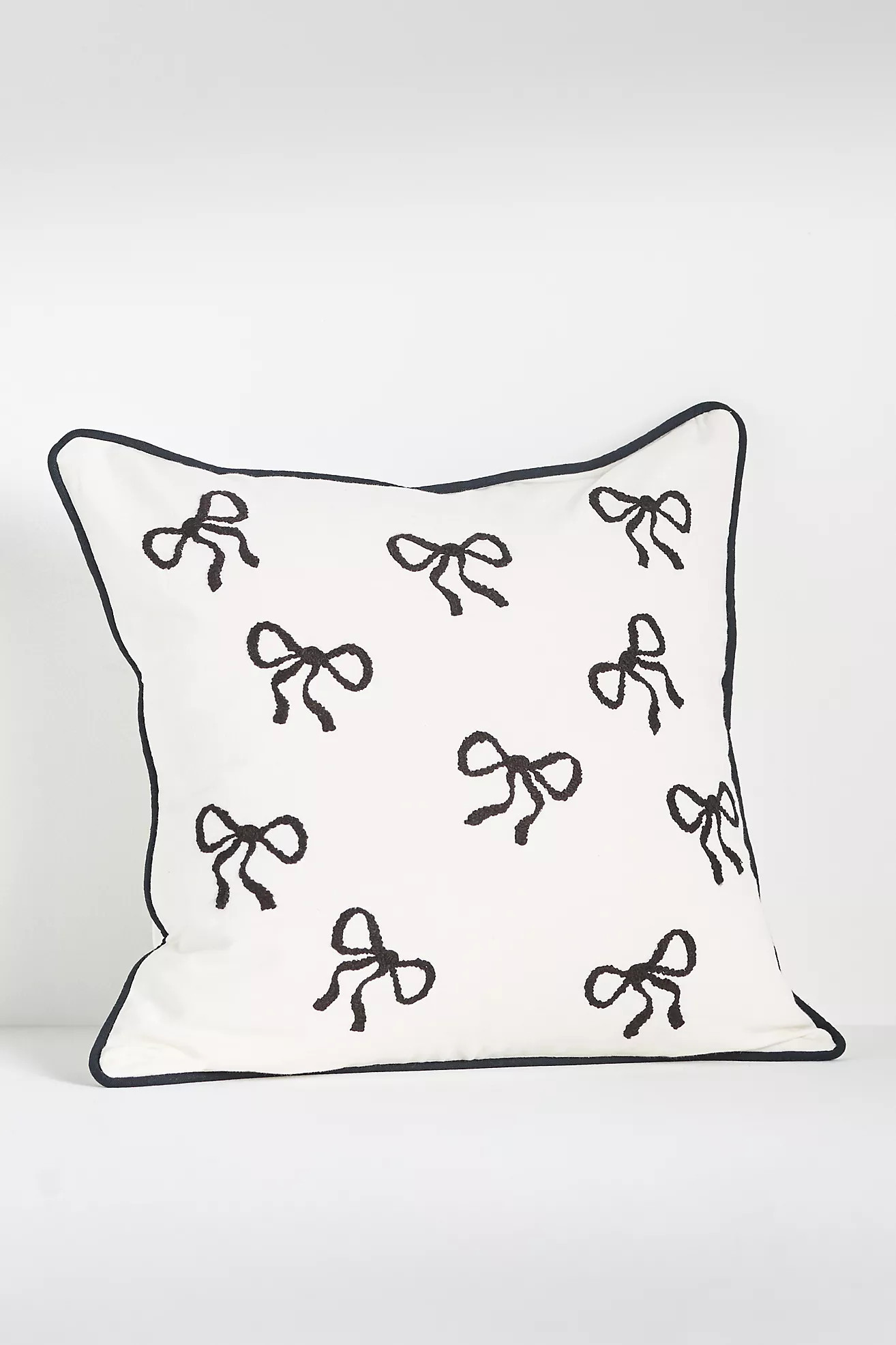 Icon Cotton Embroidered Pillow | Anthropologie (US)