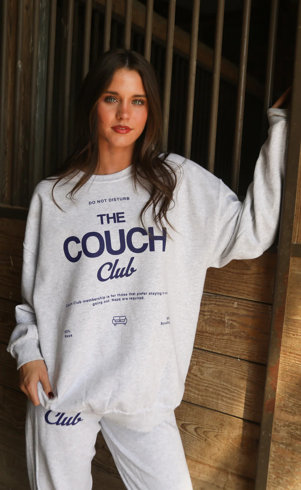 charlie southern: couch club sweatshirt - ash | RIFFRAFF