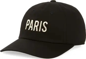 Paris Cotton Baseball Cap | Nordstrom