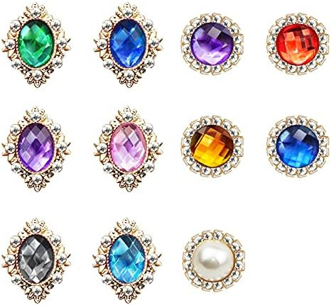 Cymtaml 11 PCS Shoelaces Clips Decorations Charms With Rhinestones Gem Fashion Accessory Gift for... | Amazon (US)