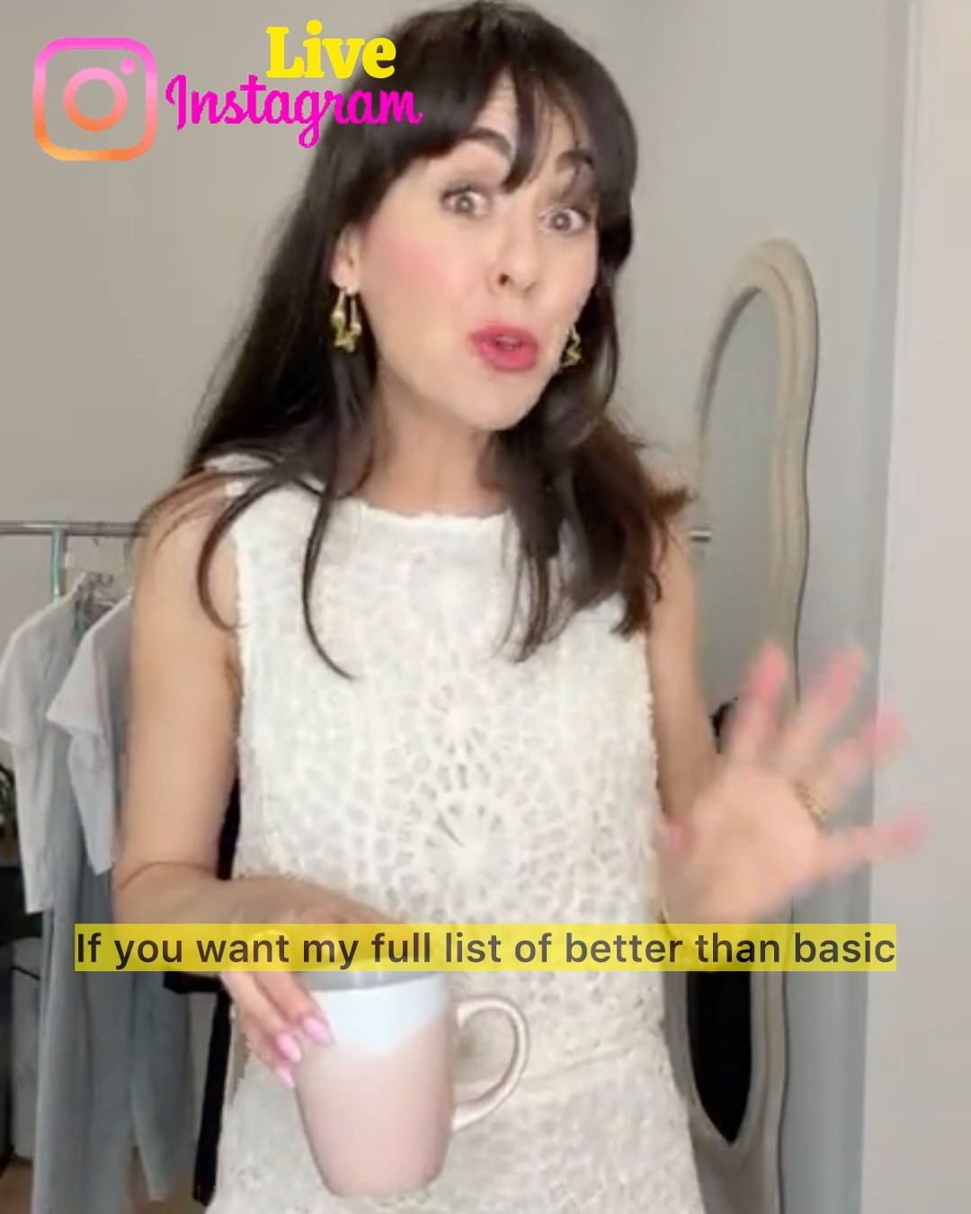 Highlights from “coffee in my closet” a live styling session each week on Instagram / sign up for my free VIP shopper club on closetchoreography.com and never miss a session