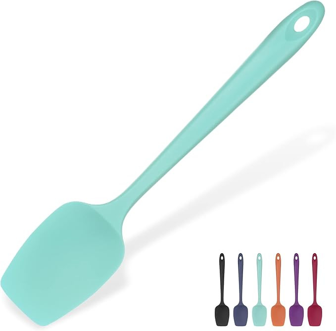 Heat Resistant Silicone Spoon Spatula: U-Taste 600ºF High Heat Flexible 11.38in Silicon Mixing S... | Amazon (US)
