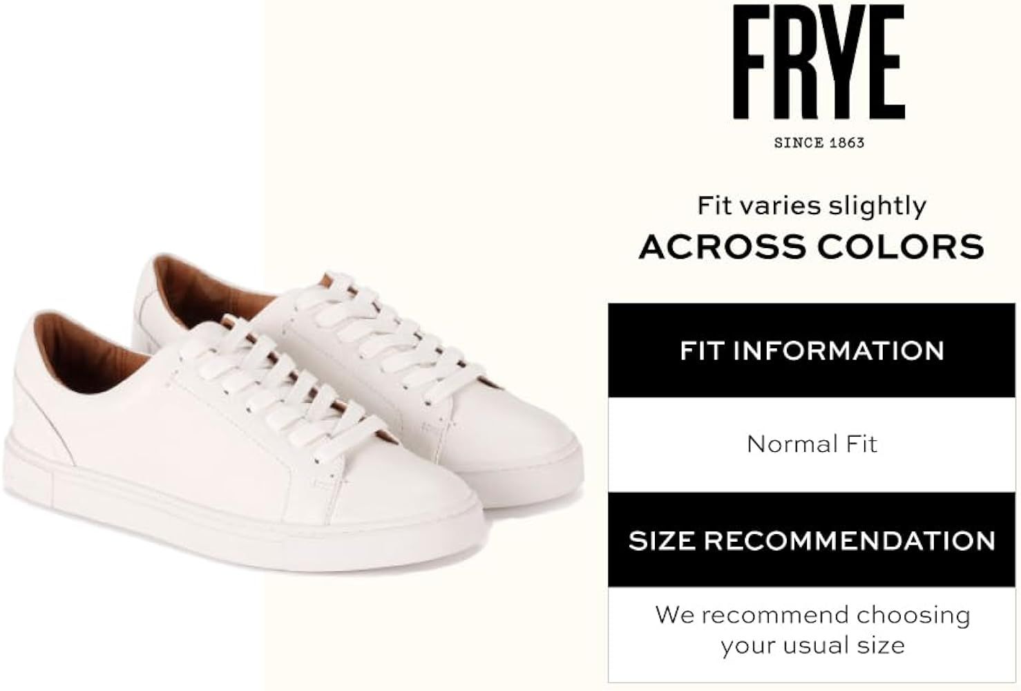 Frye Ivy Low Lace Sneakers for Women Crafted from Soft, Vintage Italian Leather with Removable Mo... | Amazon (US)