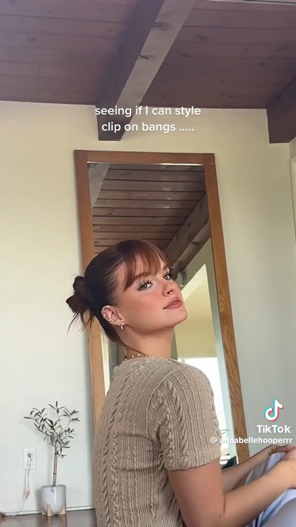 okay wait….these clip on bangs 🫶🏼 