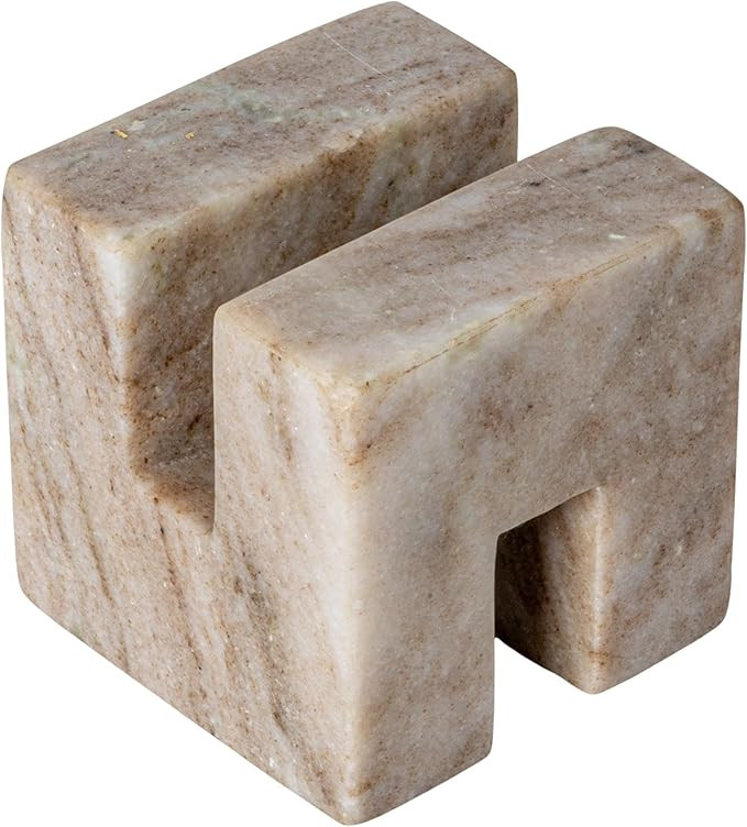 Creative Co-Op Contemporary Marble Cookbook Stand, Beige | Amazon (US)