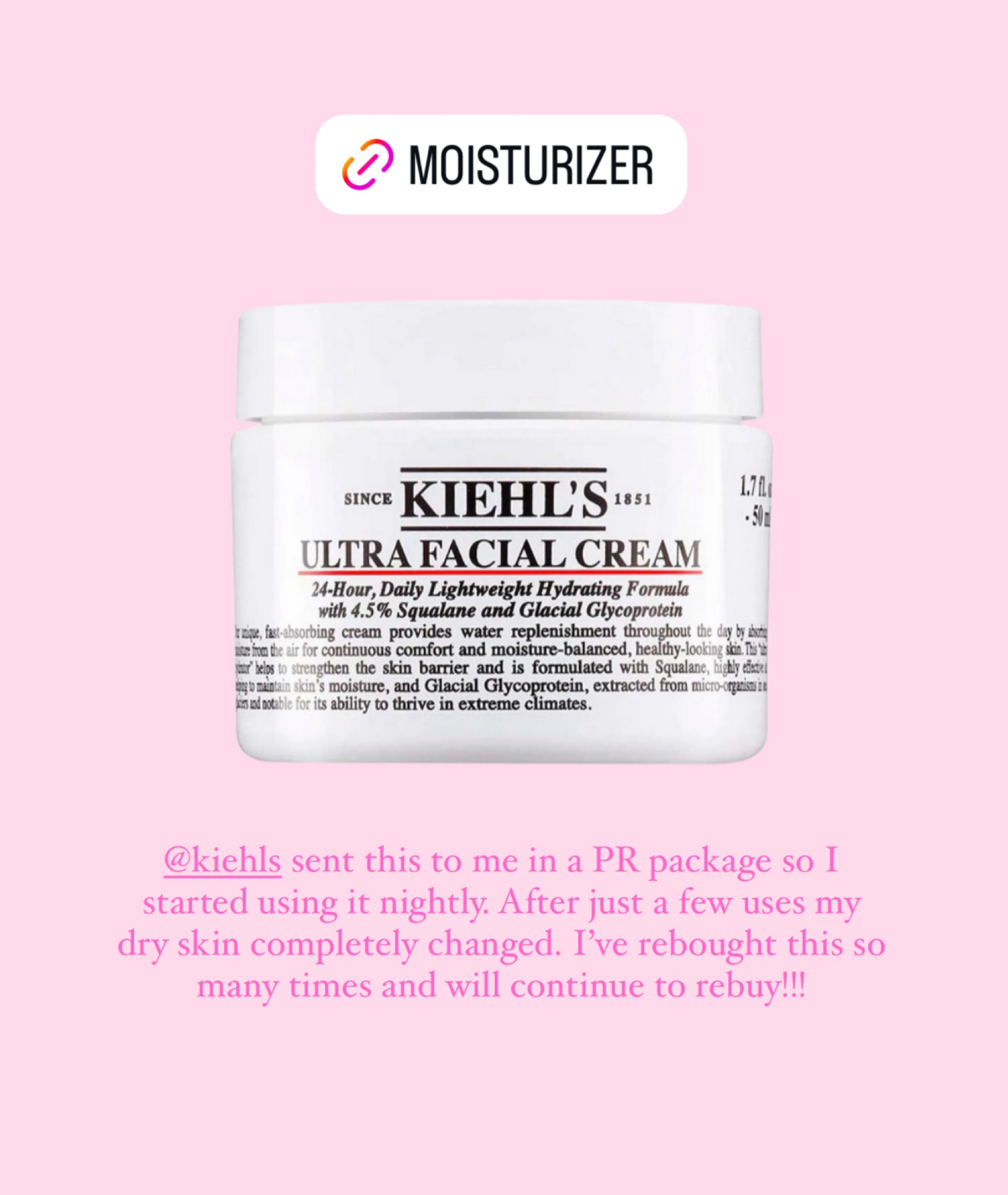 Kiehls ultra face cream!!! Life changing!!! Also the bottle is refillable 🩷 #sephorasale

#LTKGiftGuide #LTKTravel #LTKBeauty