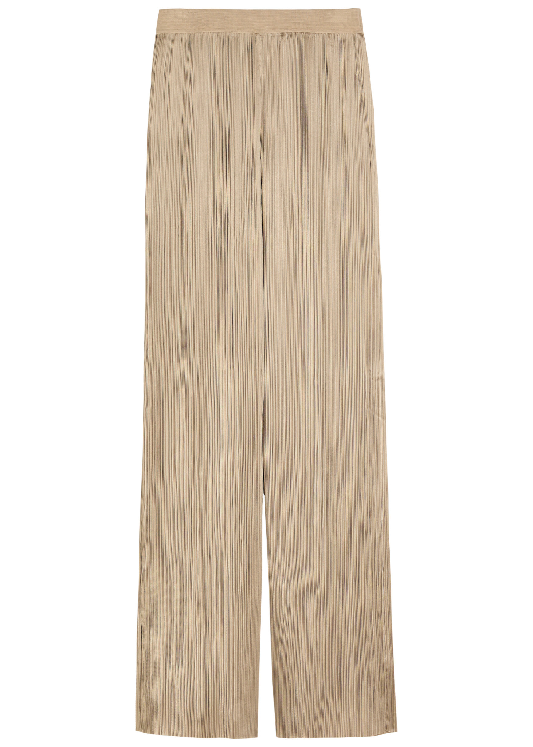 Amber pleated wide-leg satin trousers | Harvey Nichols