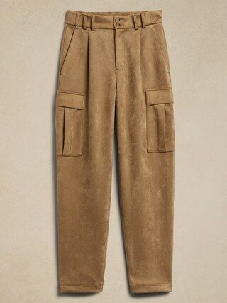 Vegan Suede Cargo Pant | Banana Republic Factory