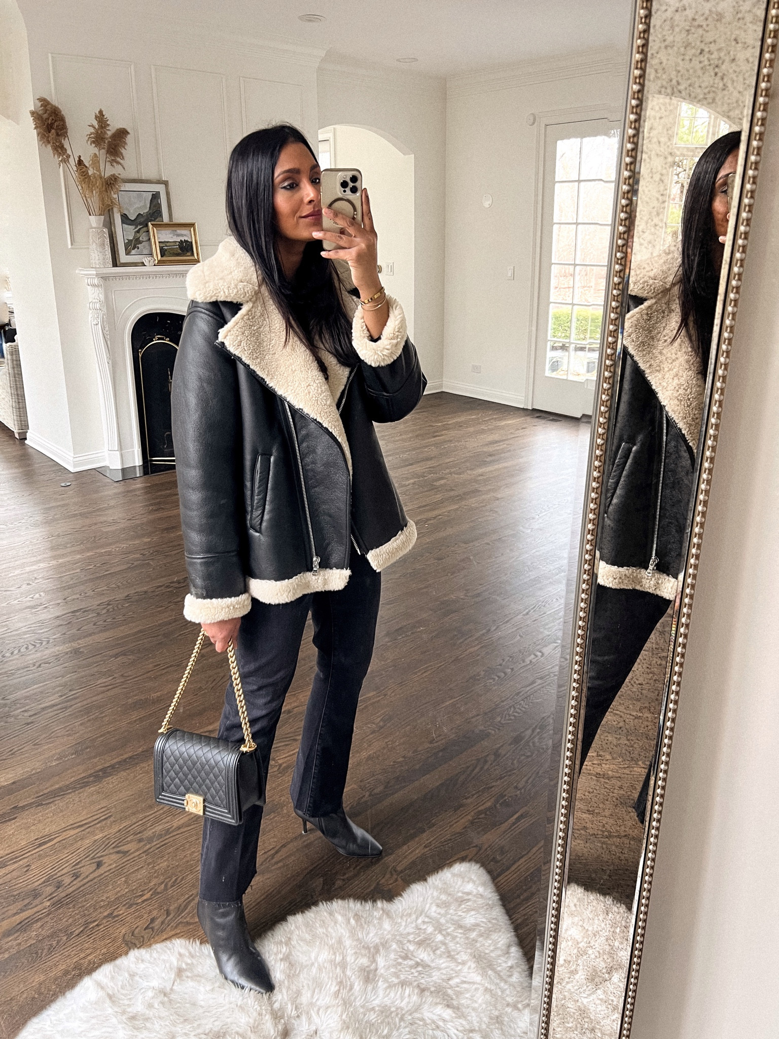 Mango faux shearling jacket. True to size. Amazing quality and super cosy. 

#LTKstyletip #LTKSeasonal #LTKeurope