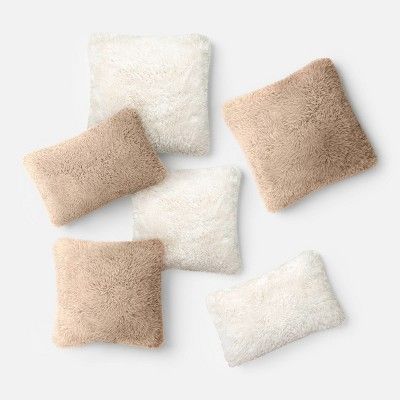 Tipped Long Faux Fur Throw Pillow - Threshold™ | Target