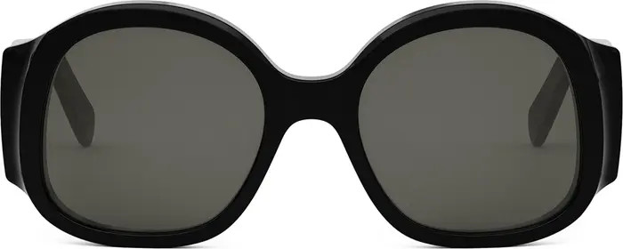 CELINE Maxi Triomphe 54mm Round Sunglasses | Nordstrom | Nordstrom