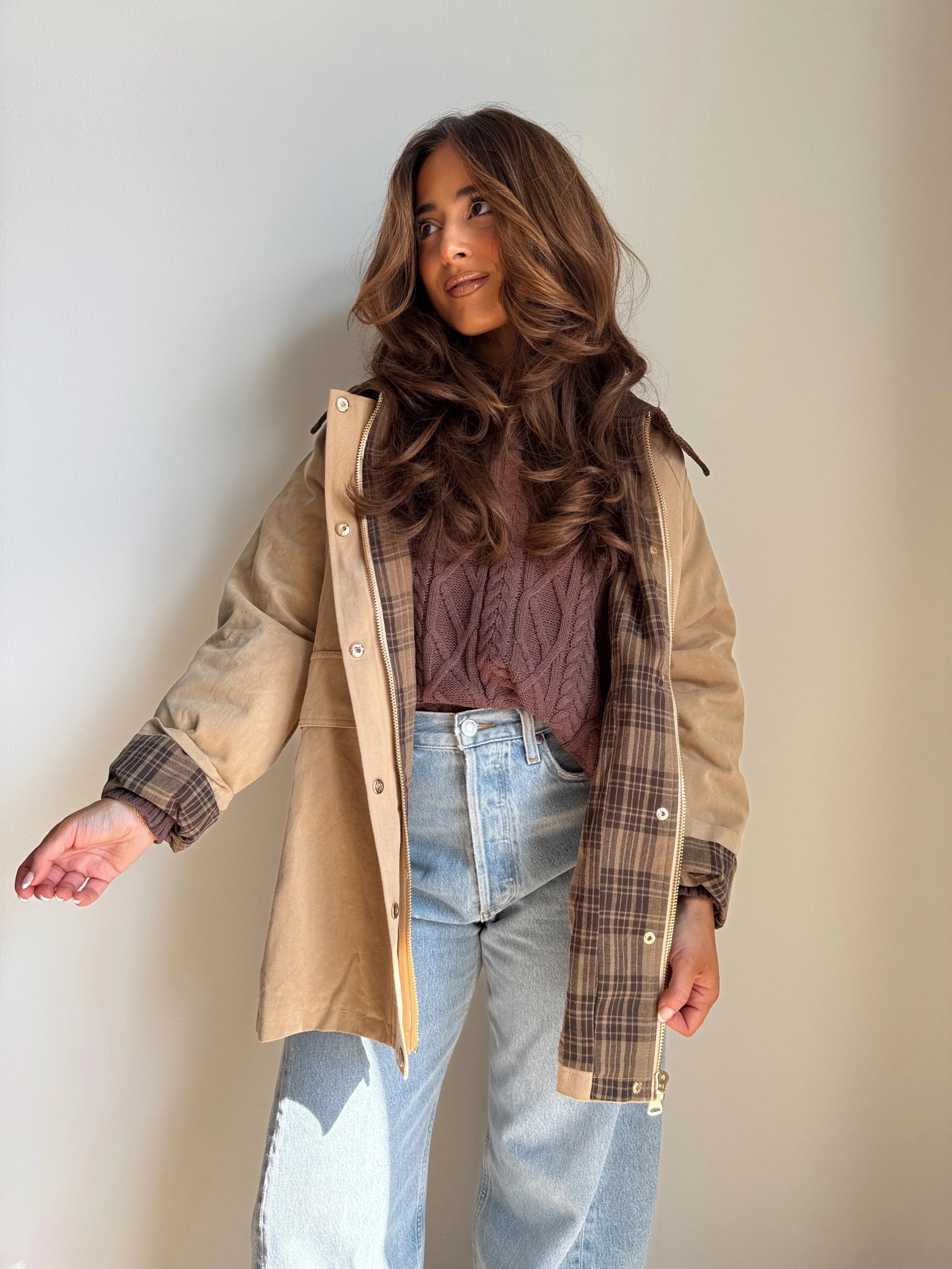 Maplewood Barn Jacket (Sandy Beige) | Shop Your Darling Style
