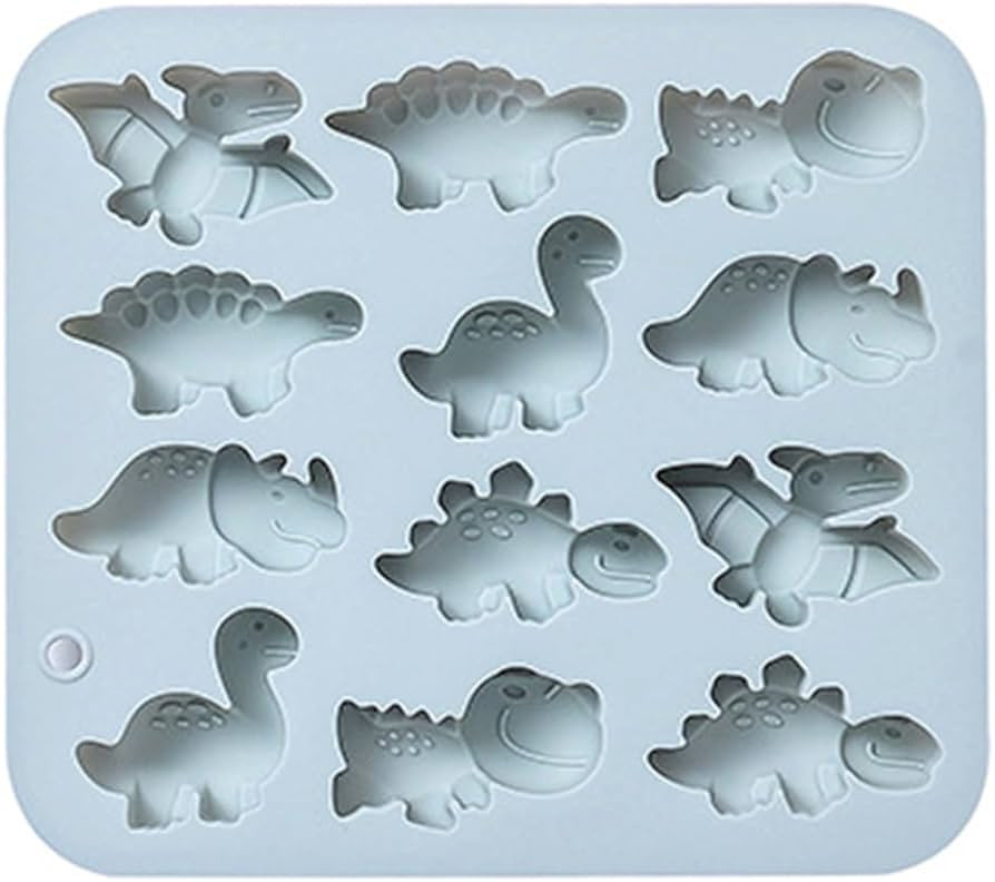 Silicone Cake Pop Mold Non Stick Fancy Mold Cake Pan 12 Cavity Dinosaur Shape Candy Cupcake Cornb... | Amazon (US)