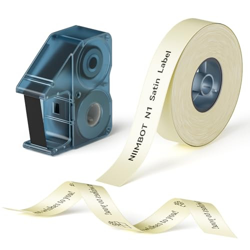 NIIMBOT N1 Satin Ribbon Set, Only for N1 Label Maker, for Gift, Wedding, Party, Craft Wrapping, D... | Amazon (US)