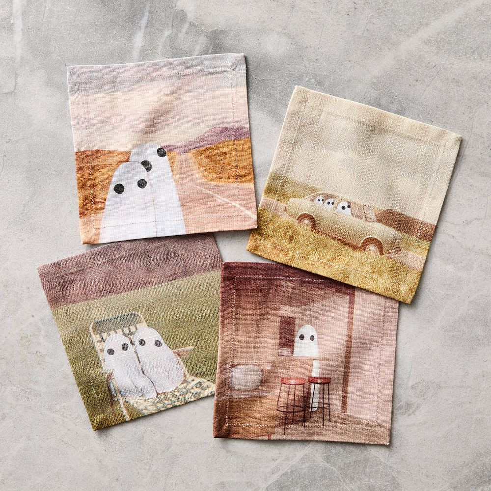 Angela Deane Ghosts Cocktail Napkins | West Elm (US)