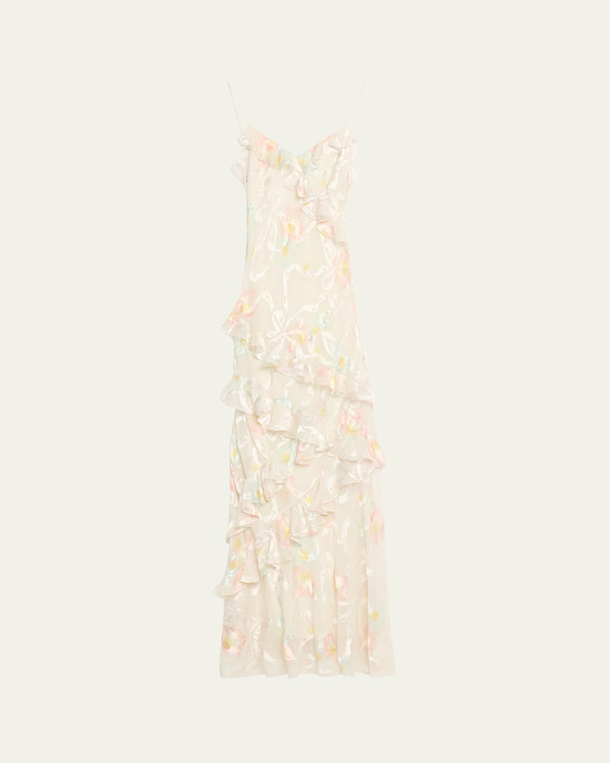 Rialto Asymmetric Ruffle Maxi Dress | Bergdorf Goodman