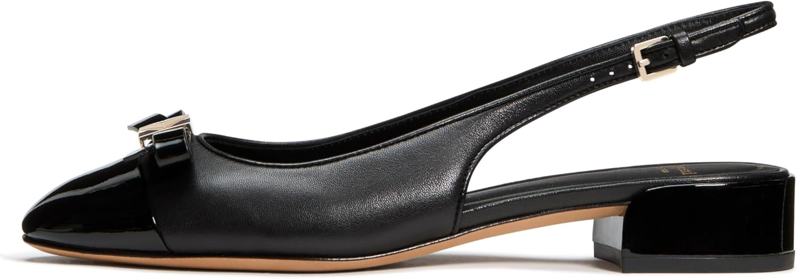 Kate Spade New York Women's Deco Bow Smooth Leather Slingback Pump | Amazon (US)