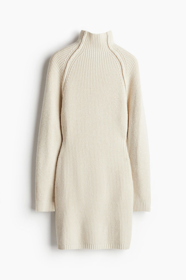 Rib-Knit Mock Turtleneck Dress | H&M (US + CA)