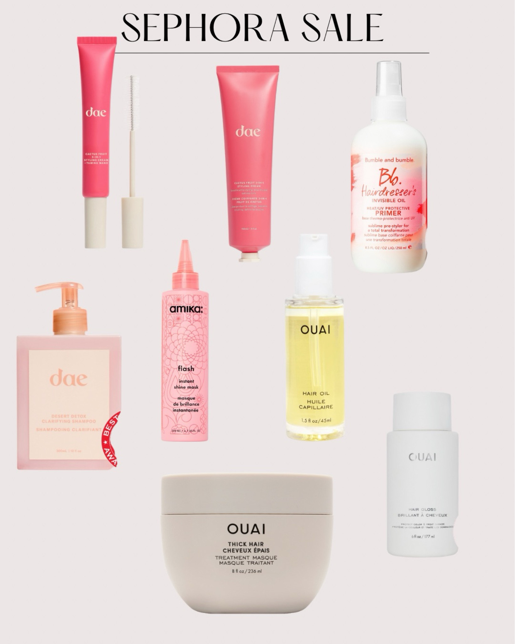 Sephora sale hair products 

#LTKGiftGuide #LTKOver40 #LTKBeauty