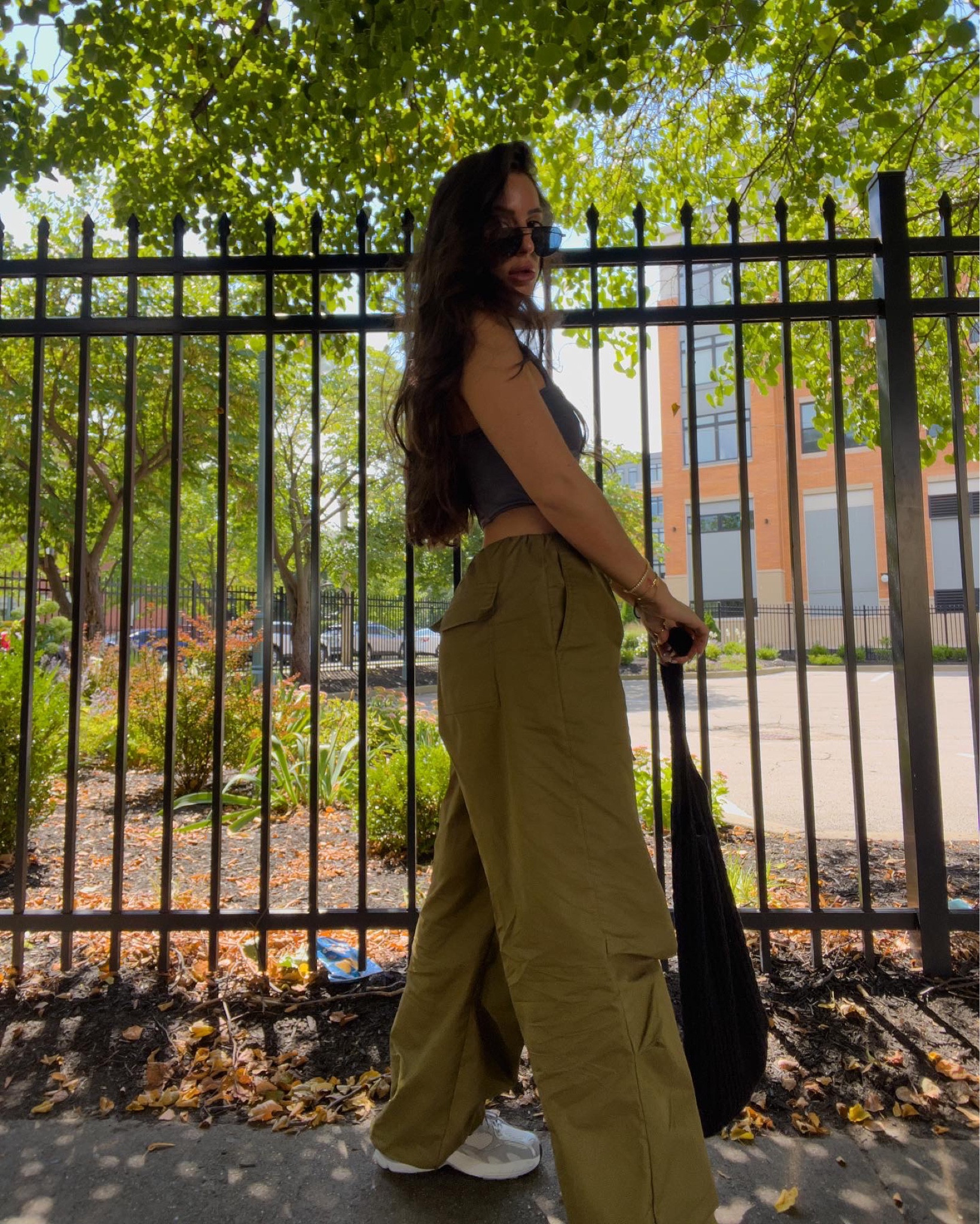Fall style of the day. Low waist baggy cargo pants with a casual-chic top, adidas astir sneakers, and knit bag. Paired with an aviator variation. 

These are the perfect fall sneakers! I’m wearing them with EVERYTHING right now! 

#LTKshoecrush #LTKstyletip #LTKSeasonal